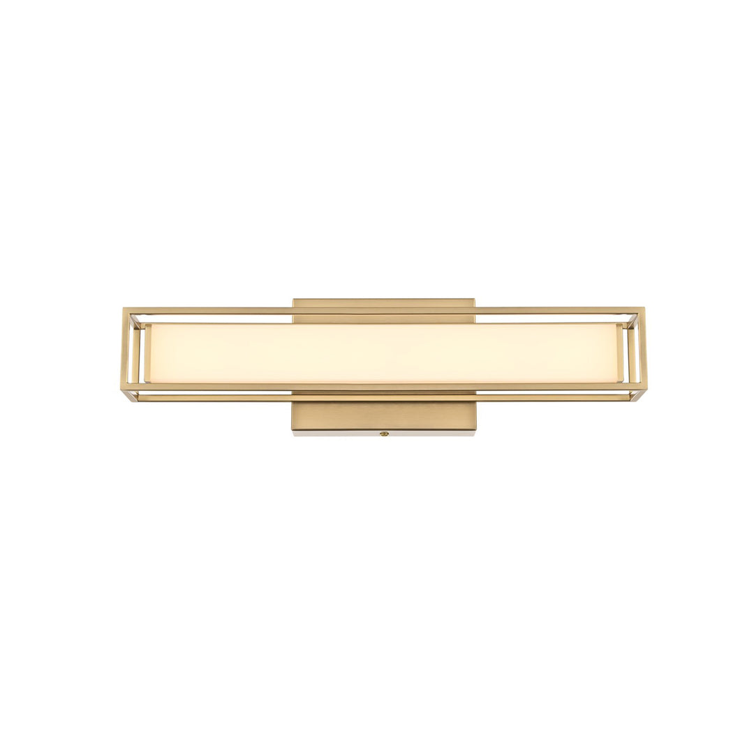 16 Inch Led Wall Sconce In Satin Gold - View 3 - Joshua Marshal