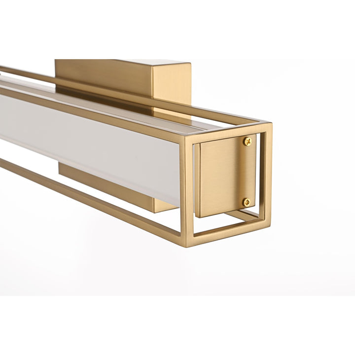 16 Inch Led Wall Sconce In Satin Gold - View 5 - Joshua Marshal