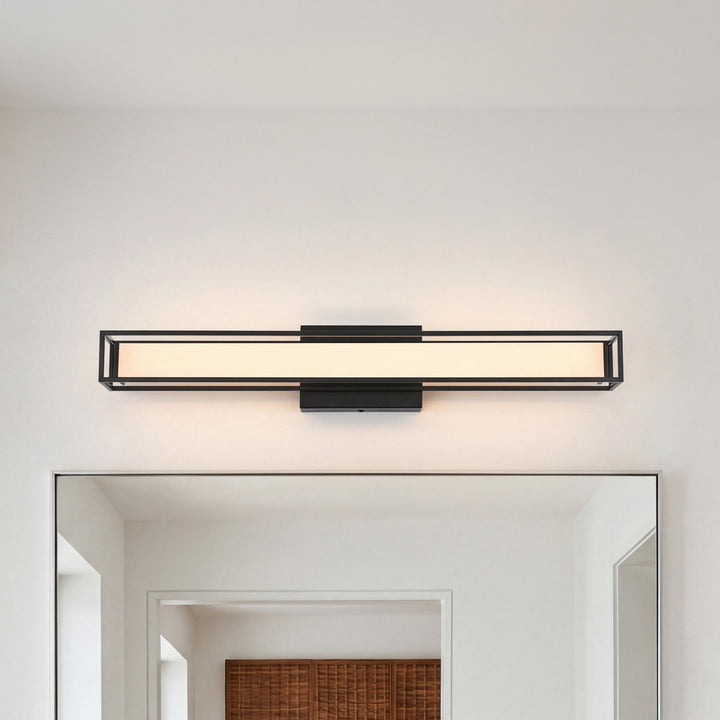 24 Inch Led Wall Sconce In Black Black Finish - LIGHTING by Joshua Marshal