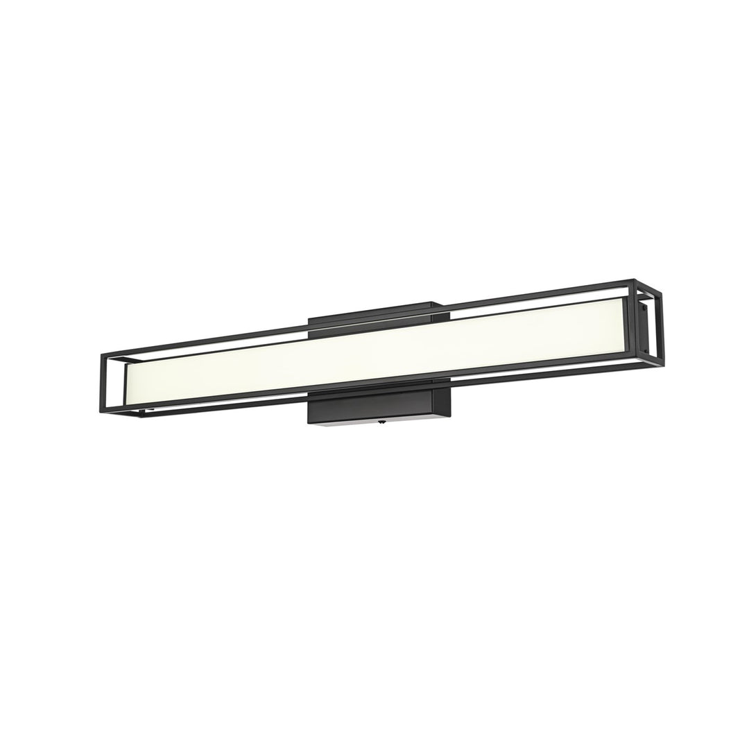24 Inch Led Wall Sconce In Black - View 4 - Joshua Marshal