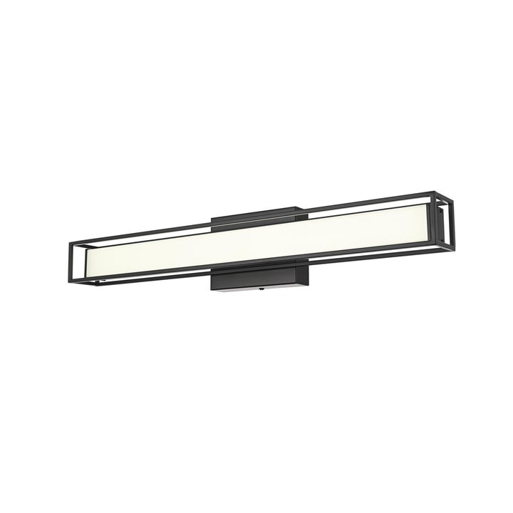 24 Inch Led Wall Sconce In Black - View 4 - Joshua Marshal