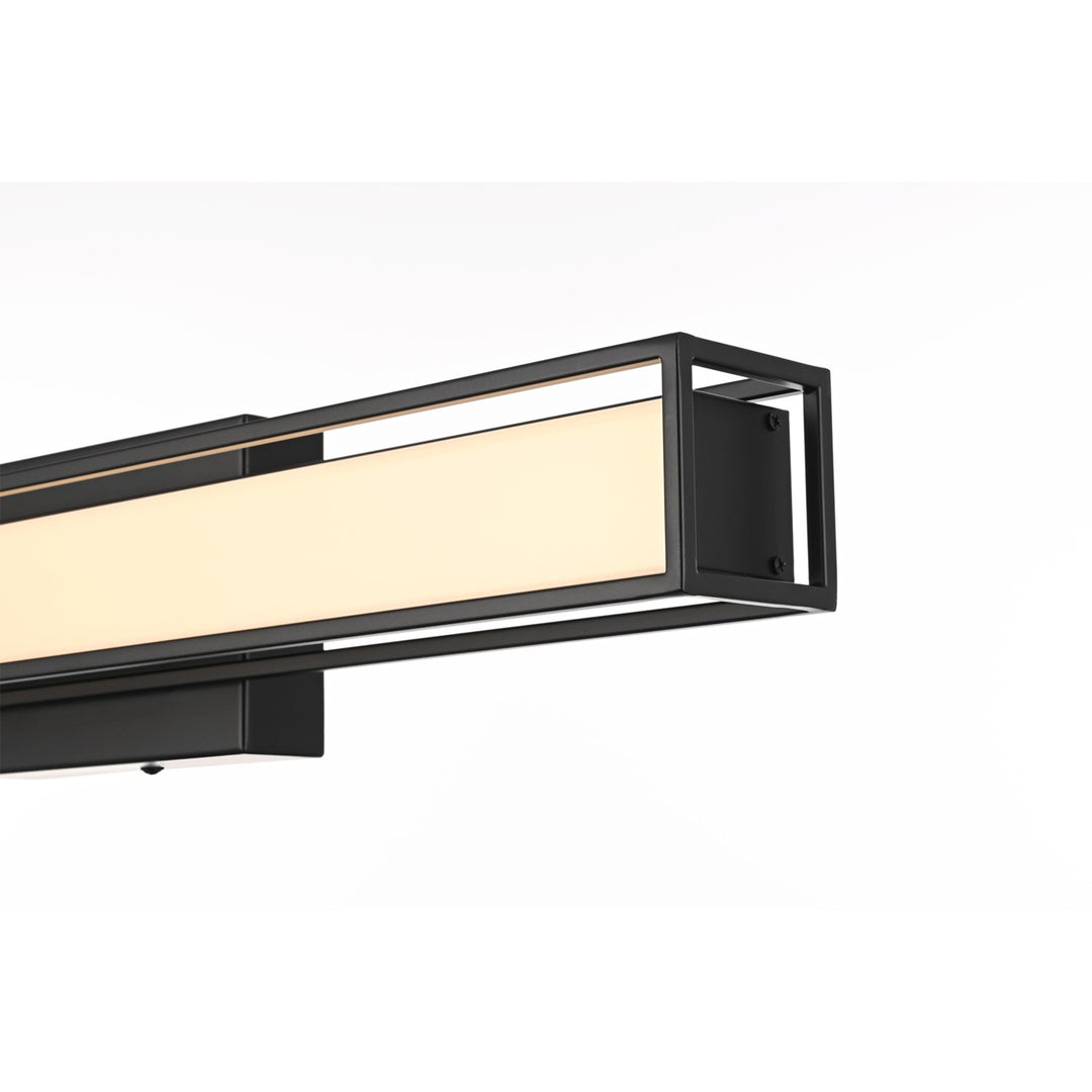 24 Inch Led Wall Sconce In Black - View 5 - Joshua Marshal