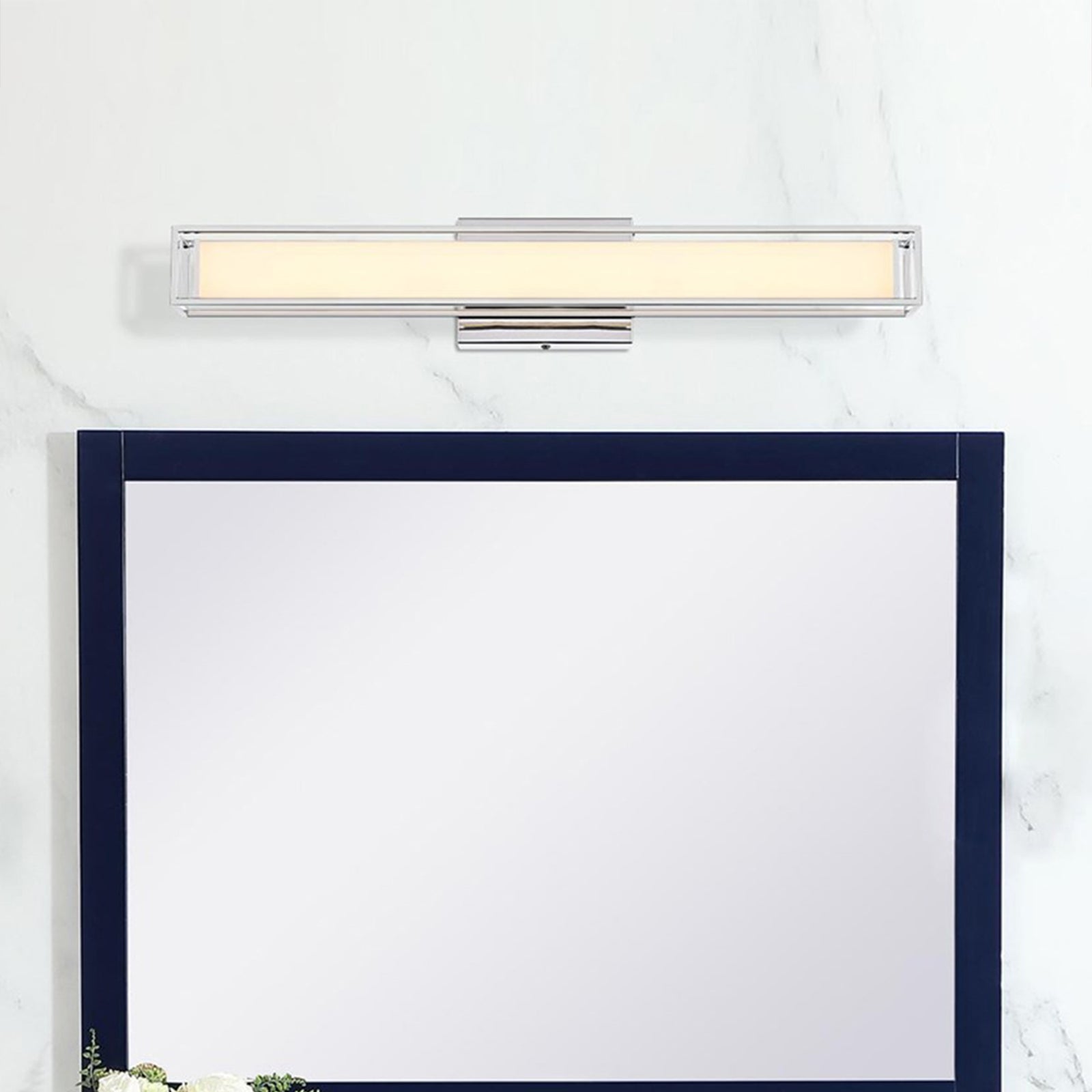 24 Inch Led Wall Sconce In Chrome Chrome Finish - LIGHTING by Joshua Marshal