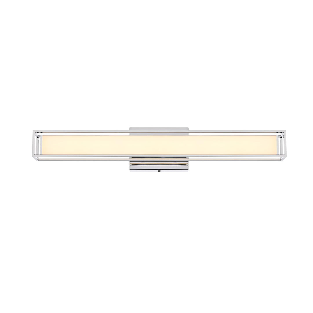 24 Inch Led Wall Sconce In Chrome - View 3 - Joshua Marshal