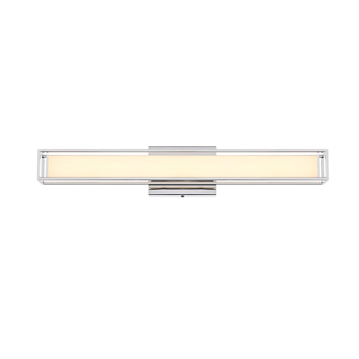 24 Inch Led Wall Sconce In Chrome - View 3 - Joshua Marshal