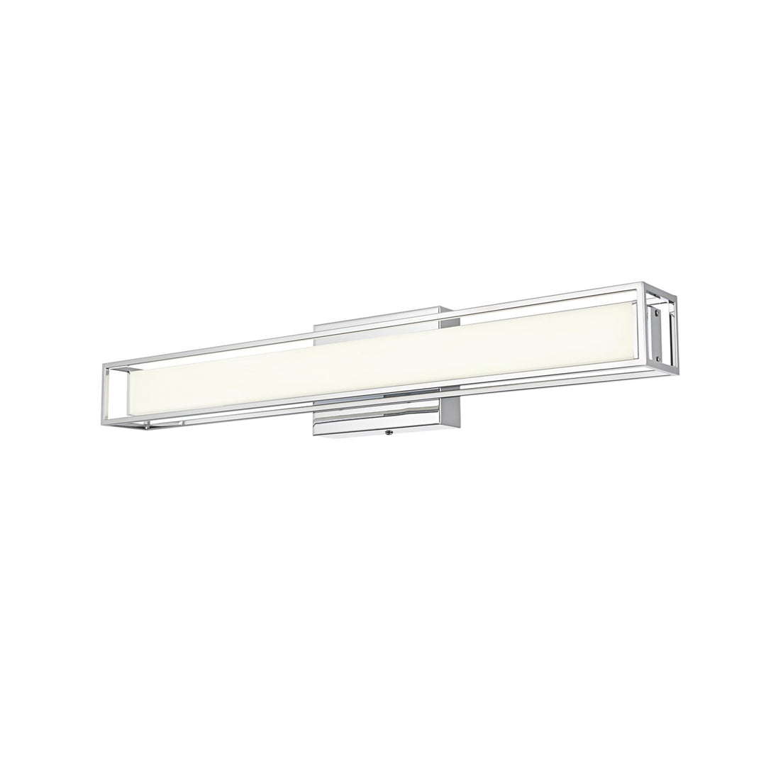 24 Inch Led Wall Sconce In Chrome - View 4 - Joshua Marshal