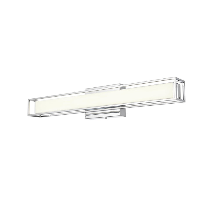 24 Inch Led Wall Sconce In Chrome - View 4 - Joshua Marshal