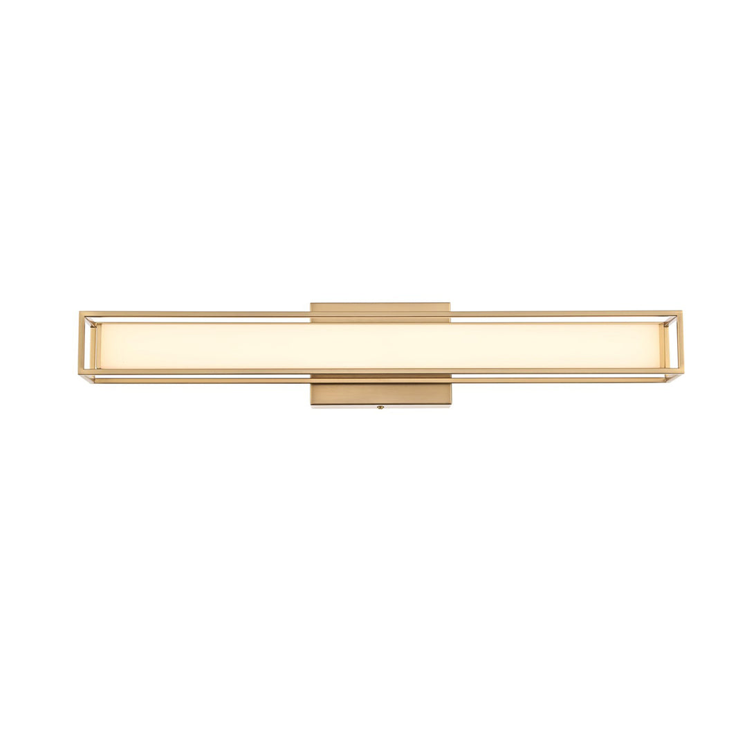 24 Inch Led Wall Sconce In Satin Gold - View 3 - Joshua Marshal