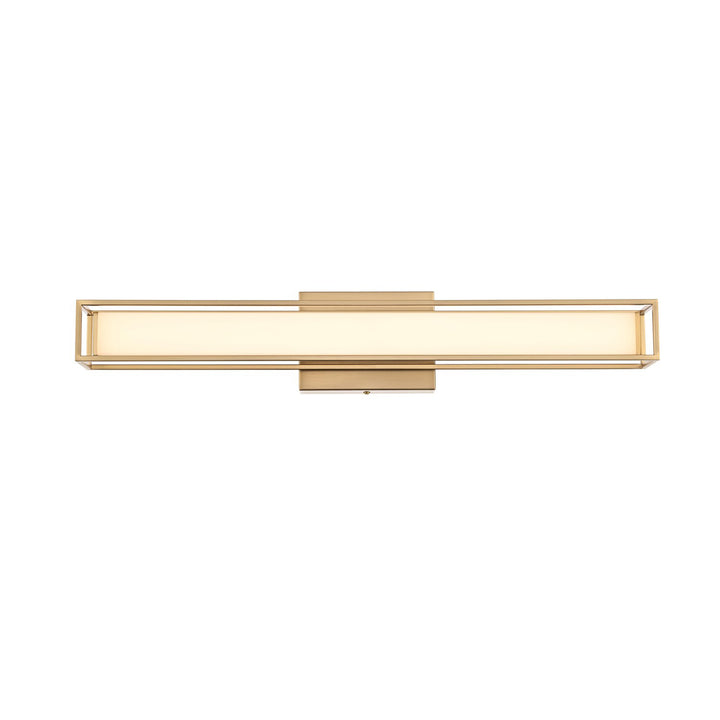 24 Inch Led Wall Sconce In Satin Gold - View 3 - Joshua Marshal