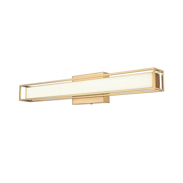 24 Inch Led Wall Sconce In Satin Gold - View 4 - Joshua Marshal
