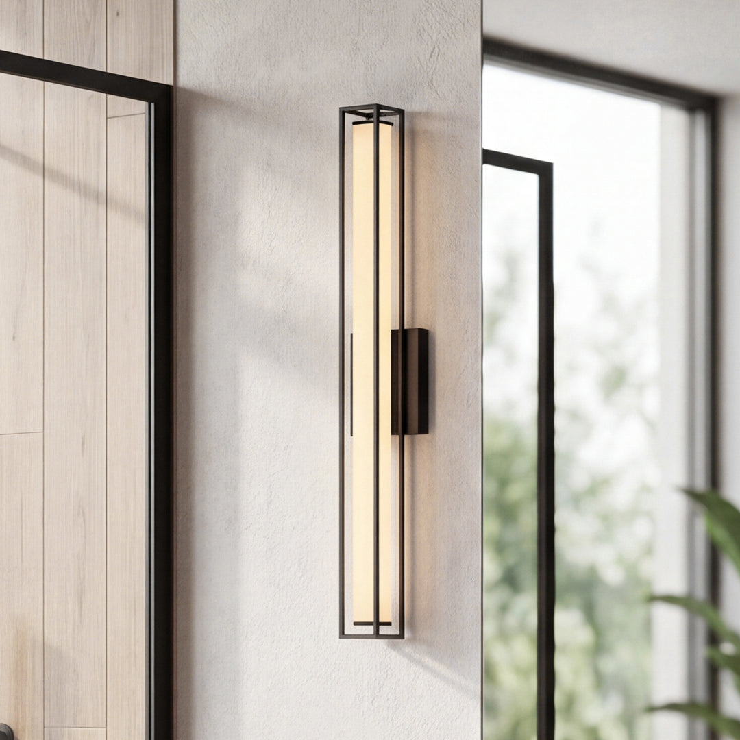 31 Inch Led Wall Sconce In Black Black Finish - LIGHTING by Joshua Marshal