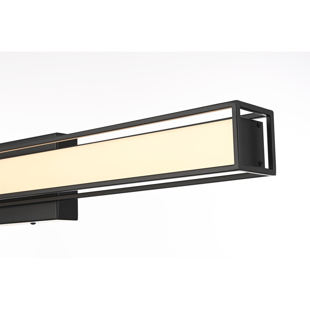 31 Inch Led Wall Sconce In Black - View 5 - Joshua Marshal