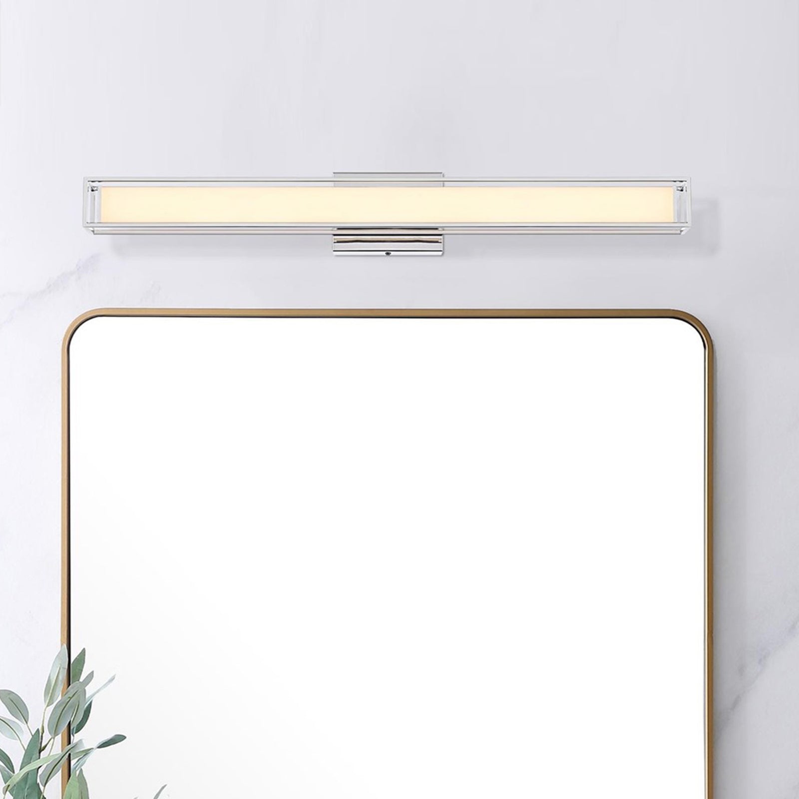 31 Inch Led Wall Sconce In Chrome Chrome Finish - LIGHTING by Joshua Marshal