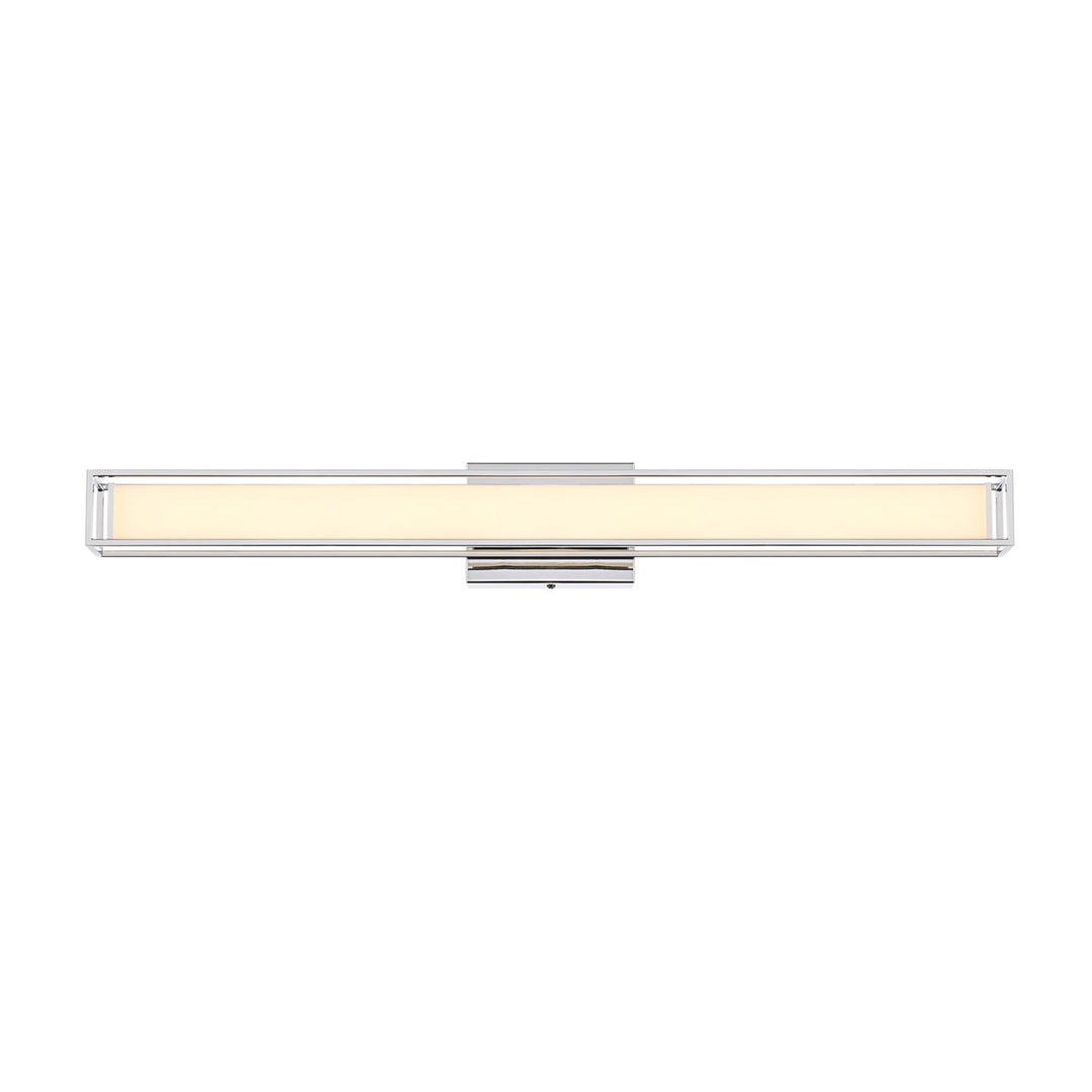 31 Inch Led Wall Sconce In Chrome - View 3 - Joshua Marshal