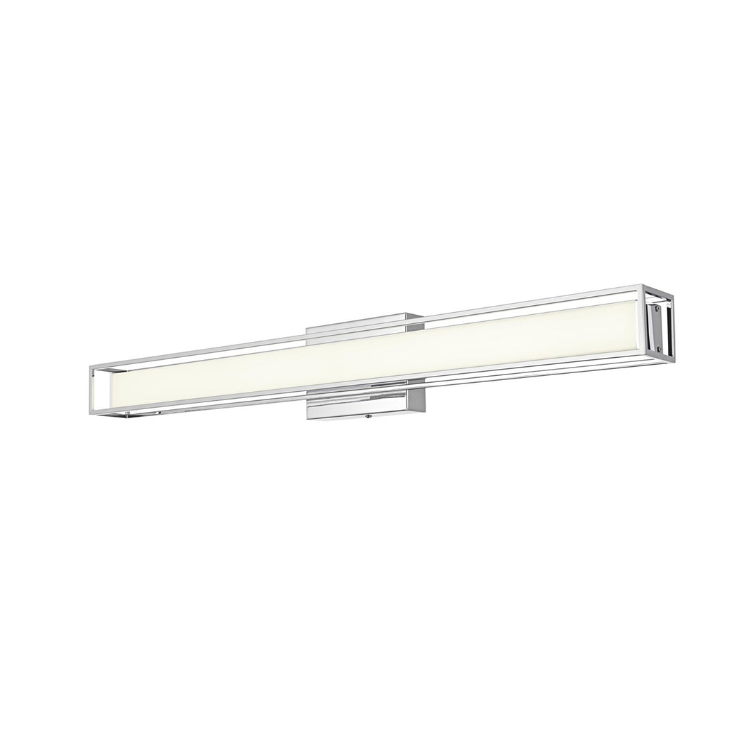 31 Inch Led Wall Sconce In Chrome - View 4 - Joshua Marshal