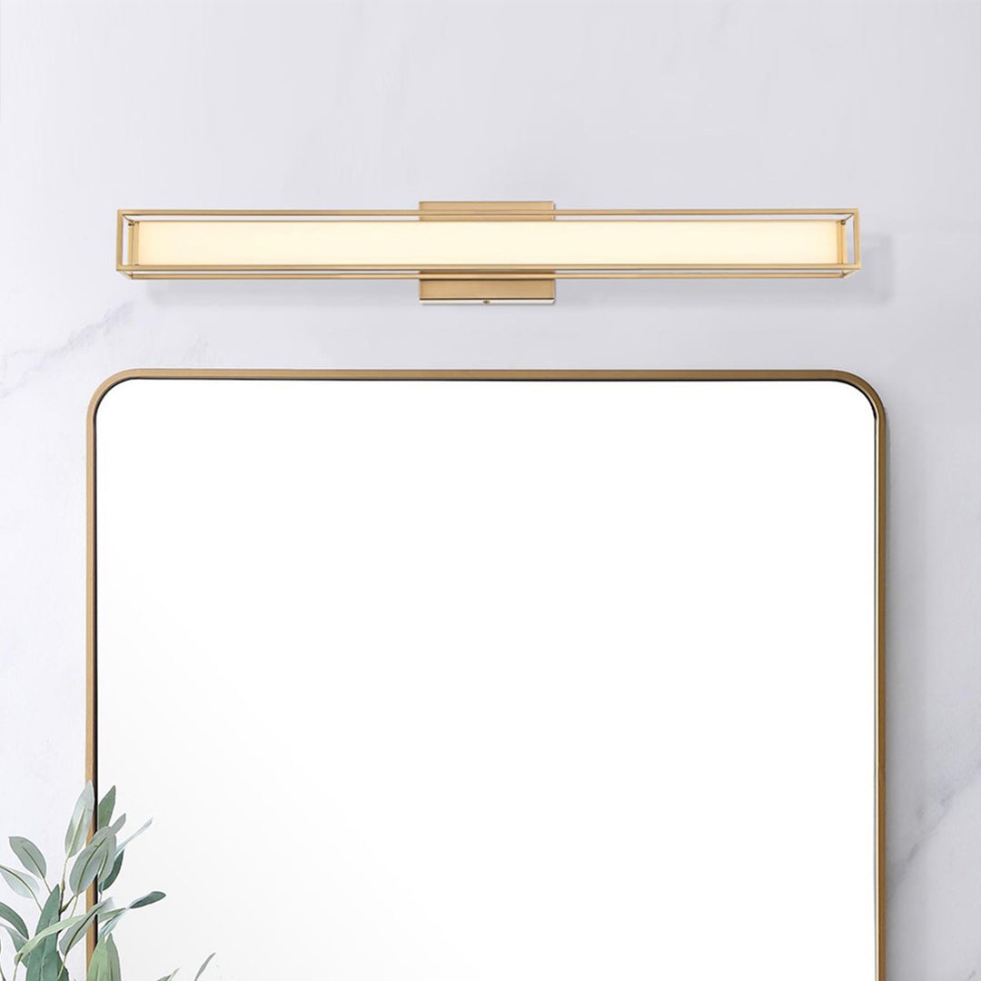 31 Inch Led Wall Sconce In Satin Gold Satin Gold Finish - LIGHTING by Joshua Marshal