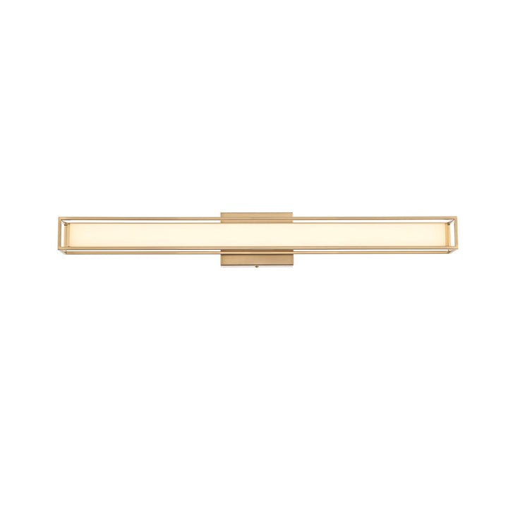 31 Inch Led Wall Sconce In Satin Gold - View 3 - Joshua Marshal