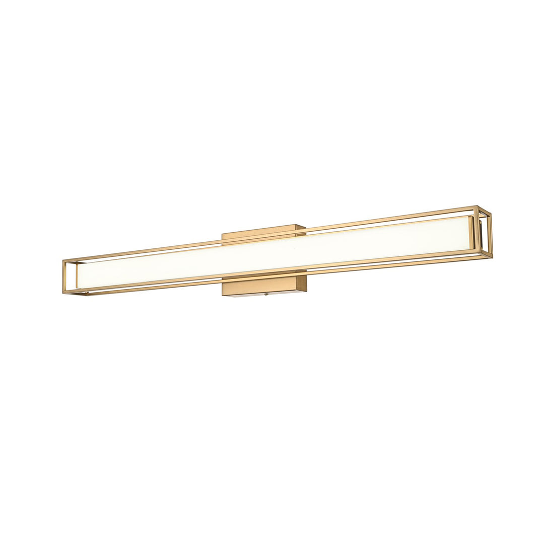 31 Inch Led Wall Sconce In Satin Gold - View 4 - Joshua Marshal