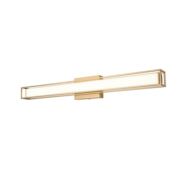 31 Inch Led Wall Sconce In Satin Gold - View 4 - Joshua Marshal