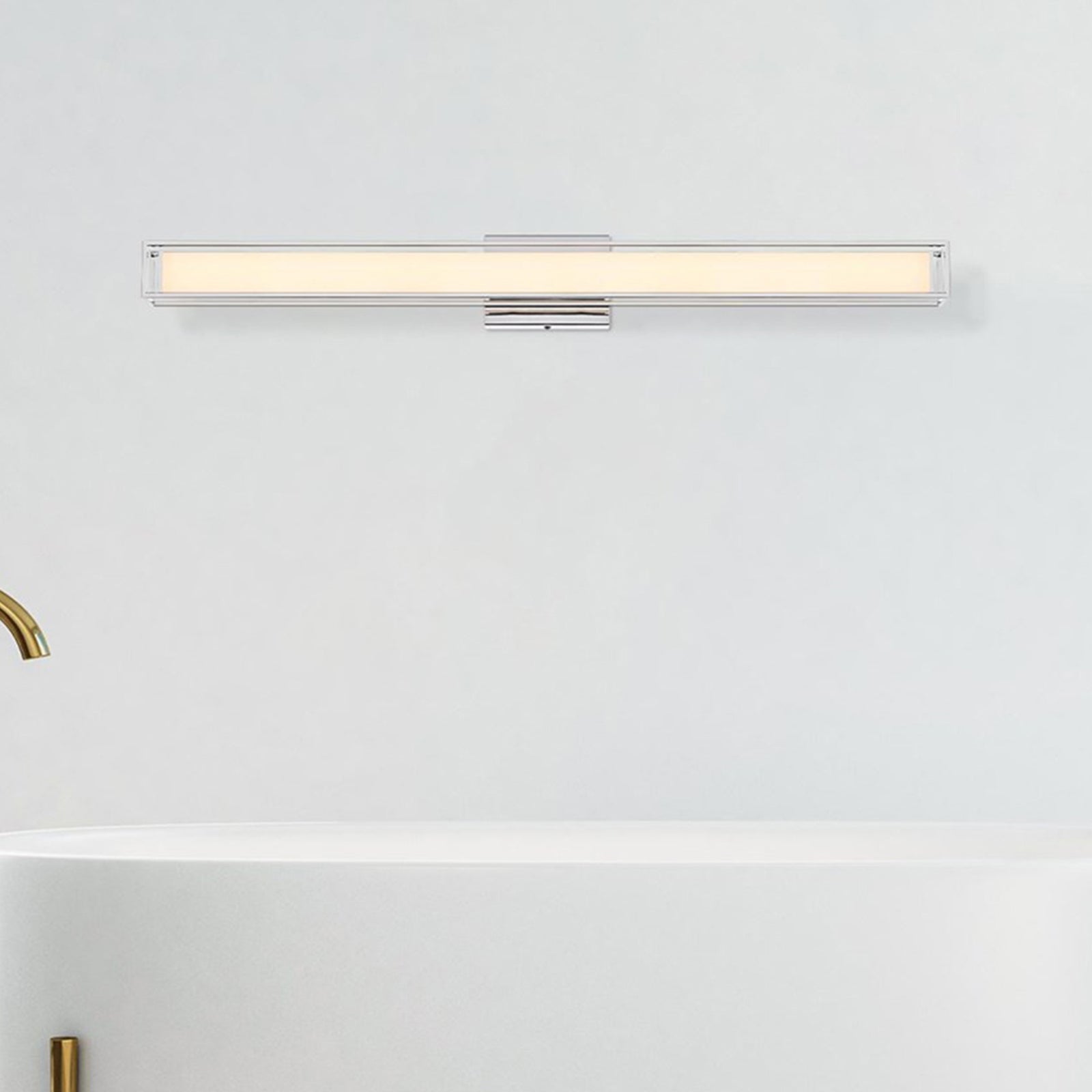 36 Inch Led Wall Sconce In Chrome Chrome Finish - LIGHTING by Joshua Marshal