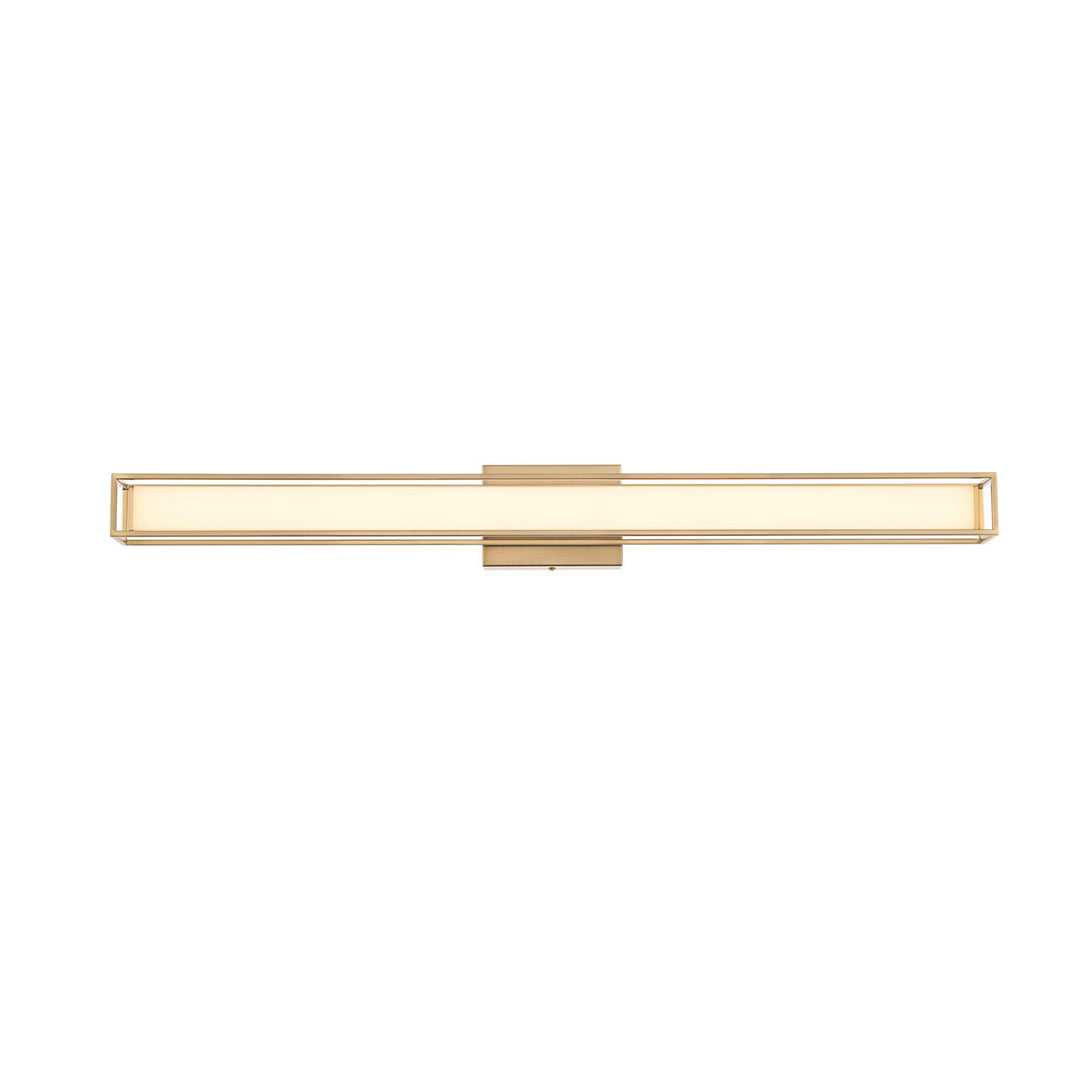 36 Inch Led Wall Sconce In Satin Gold - View 3 - Joshua Marshal