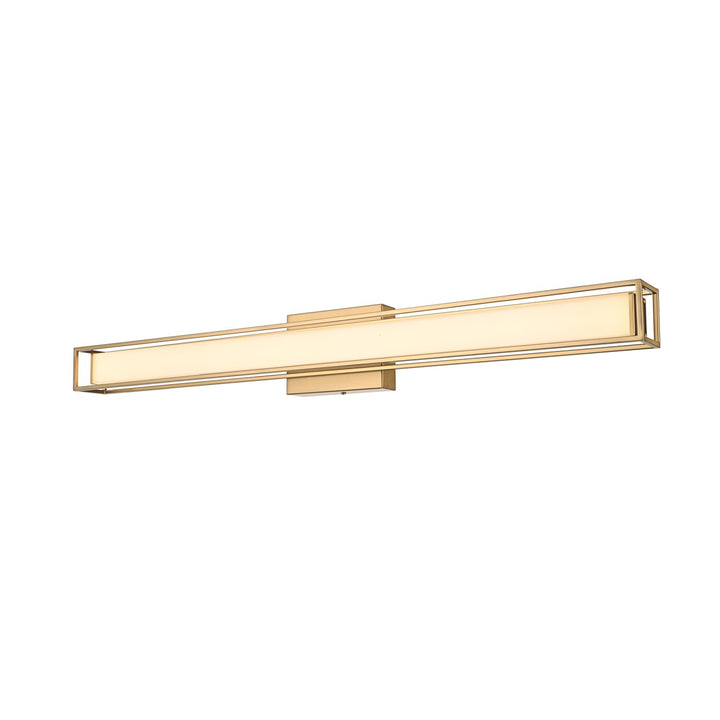 36 Inch Led Wall Sconce In Satin Gold - View 4 - Joshua Marshal