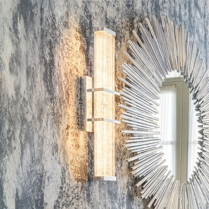 16 Inch Led Wall Sconce In Chrome Chrome Finish - LIGHTING by Joshua Marshal