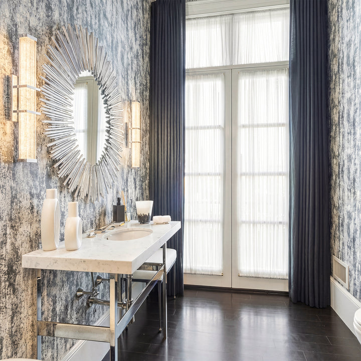 16 Inch Led Wall Sconce In Chrome - View 2 - Joshua Marshal
