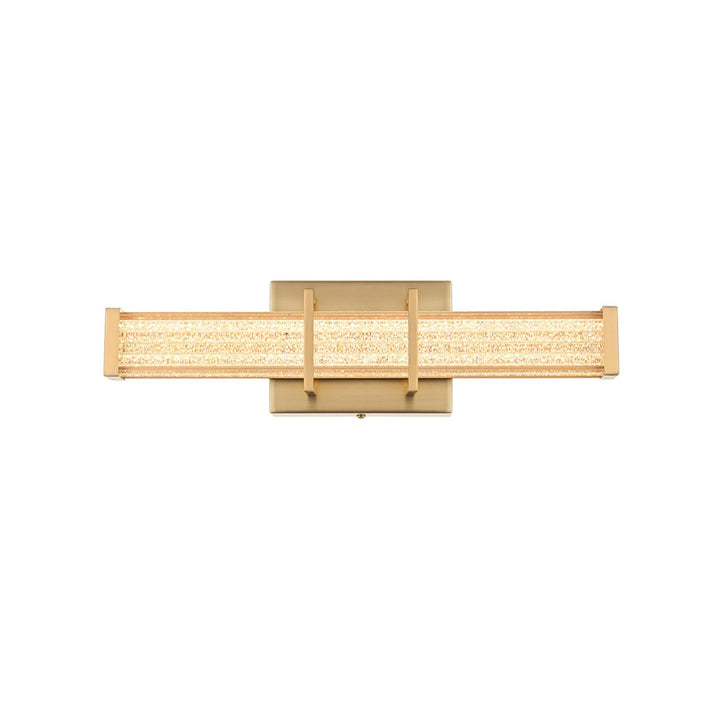 16 Inch Led Wall Sconce In Satin Gold - View 3 - Joshua Marshal