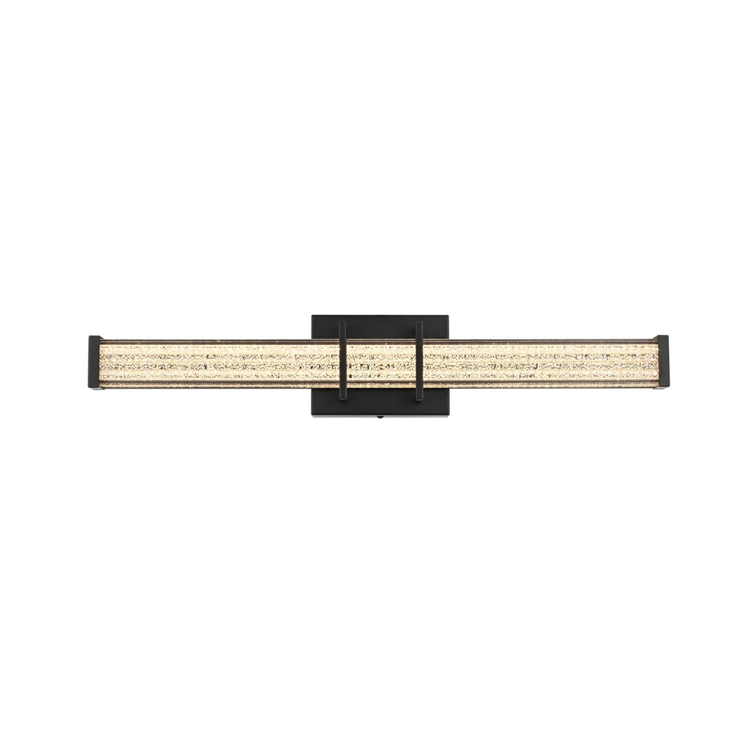 24 Inch Led Wall Sconce In Black - View 3 - Joshua Marshal