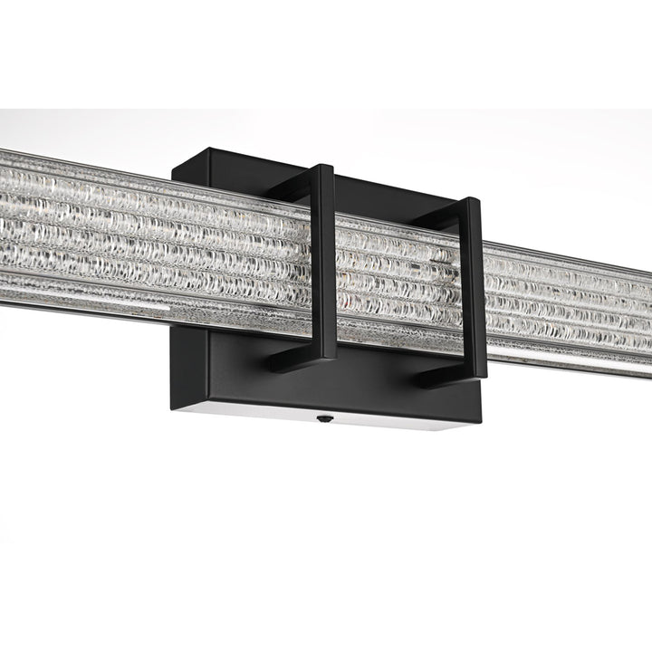 24 Inch Led Wall Sconce In Black - View 5 - Joshua Marshal