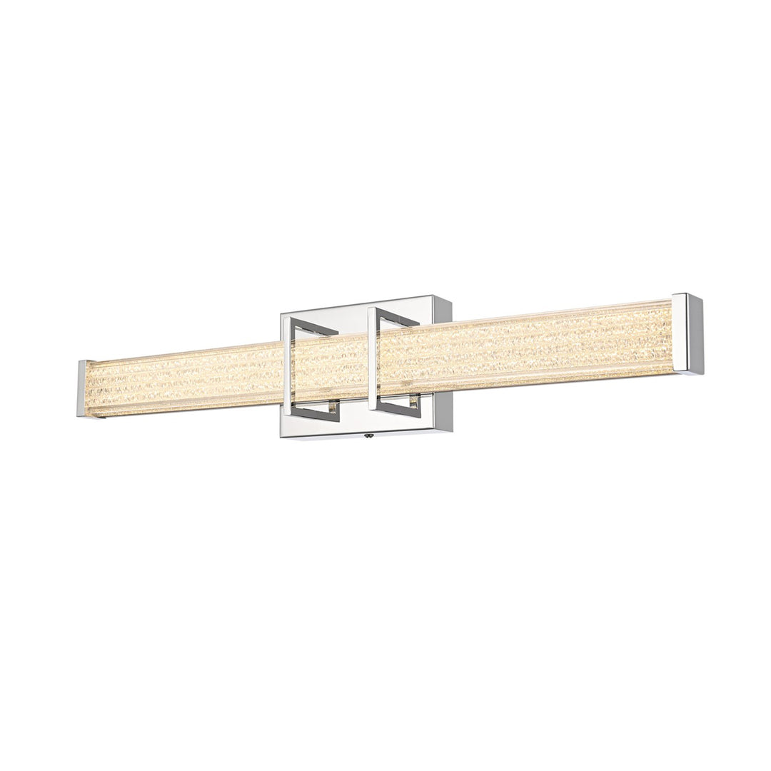 24 Inch Led Wall Sconce In Chrome - View 3 - Joshua Marshal