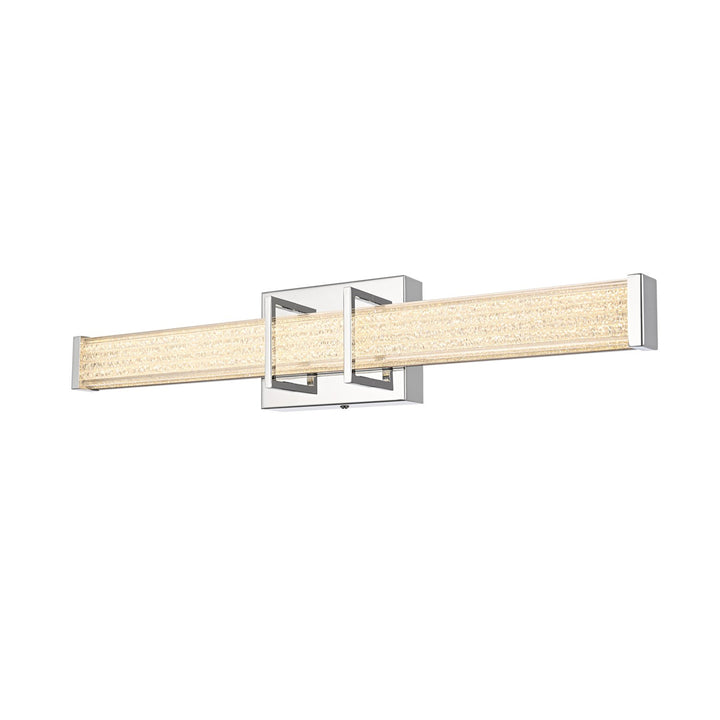 24 Inch Led Wall Sconce In Chrome - View 3 - Joshua Marshal