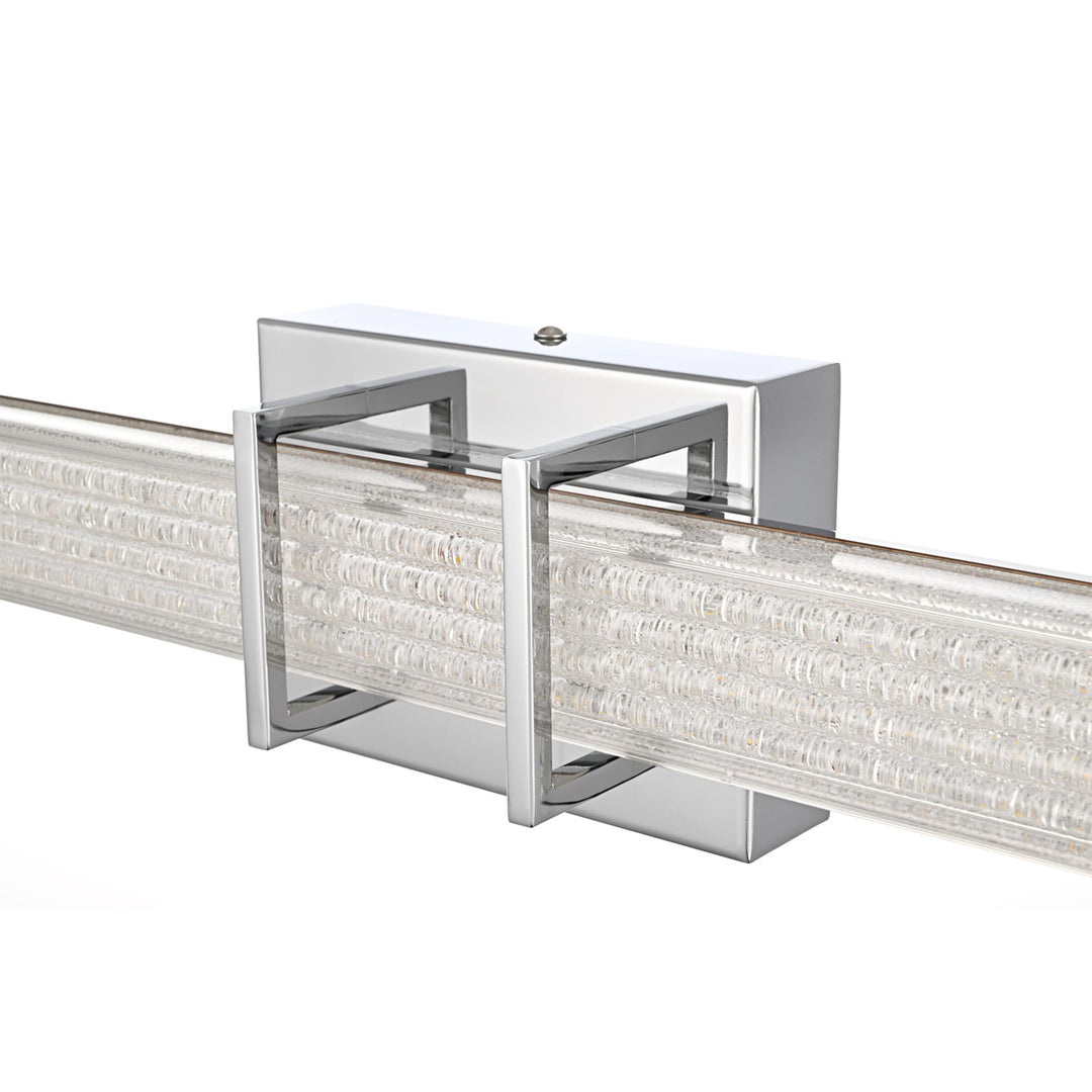 24 Inch Led Wall Sconce In Chrome - View 5 - Joshua Marshal