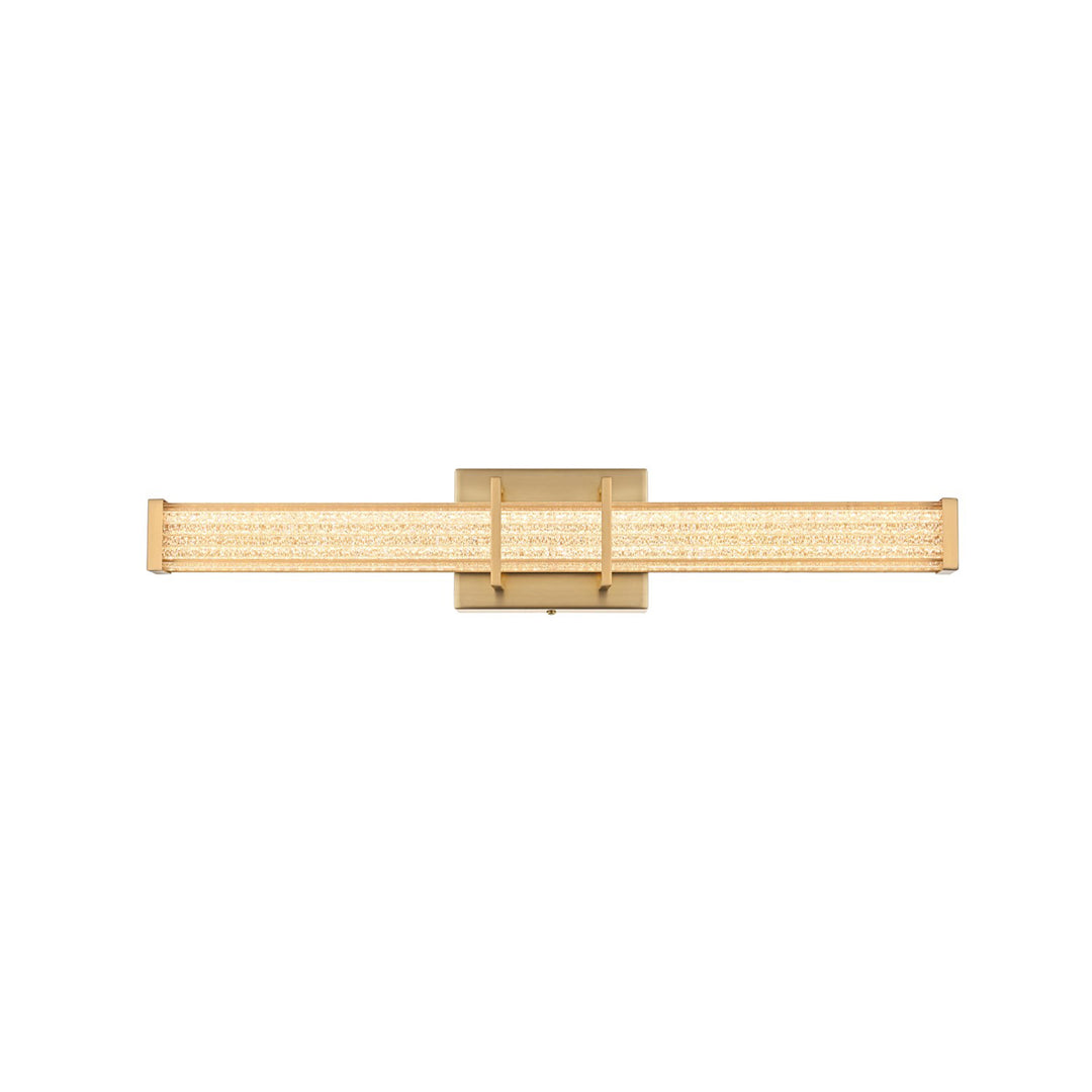 24 Inch Led Wall Sconce In Satin Gold - View 3 - Joshua Marshal