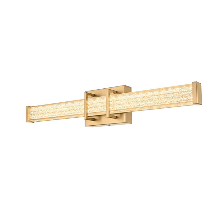 24 Inch Led Wall Sconce In Satin Gold - View 4 - Joshua Marshal