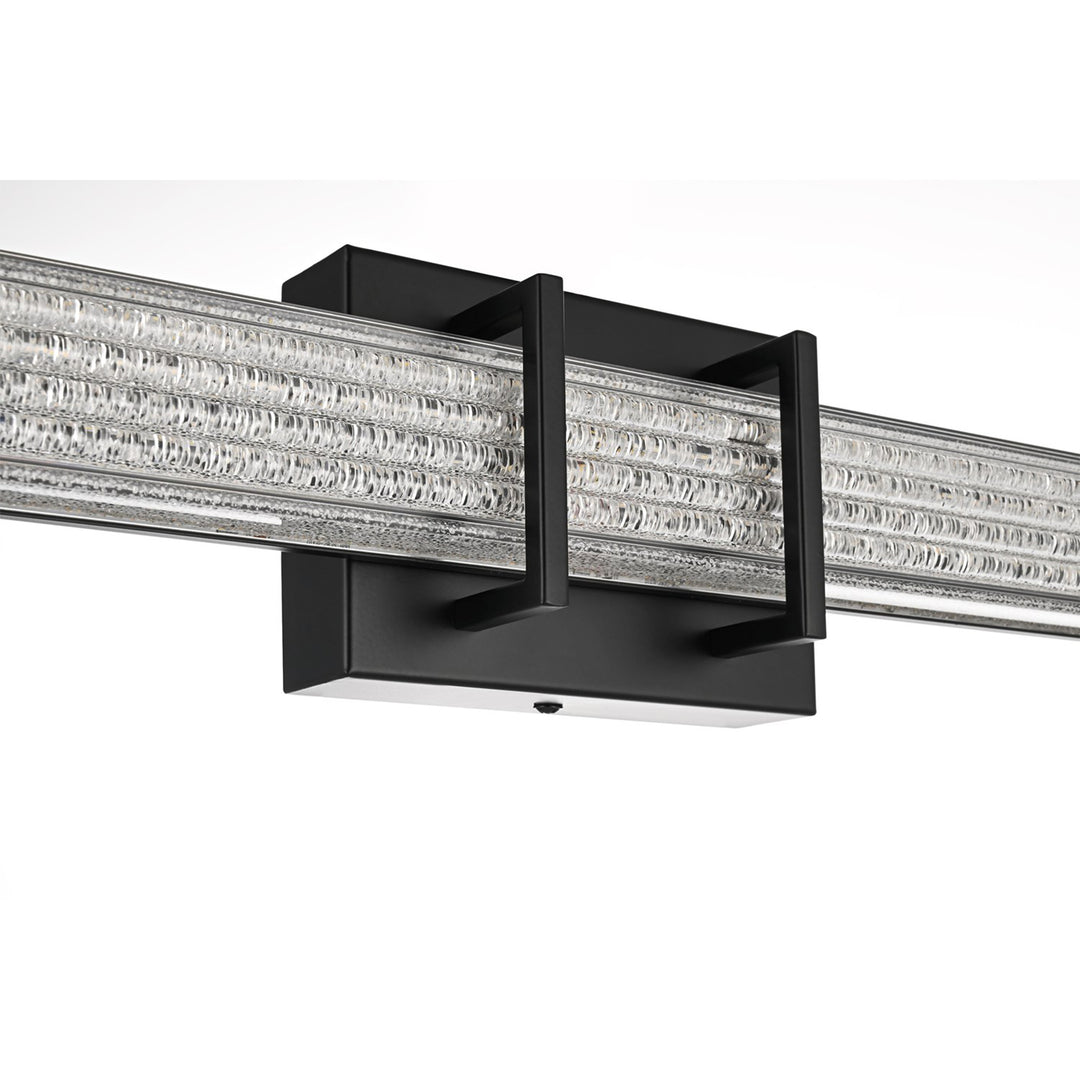 31 Inch Led Wall Sconce In Black - View 5 - Joshua Marshal