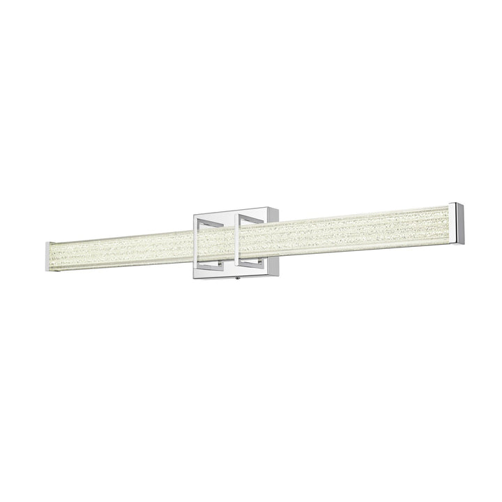 31 Inch Led Wall Sconce In Chrome - View 3 - Joshua Marshal