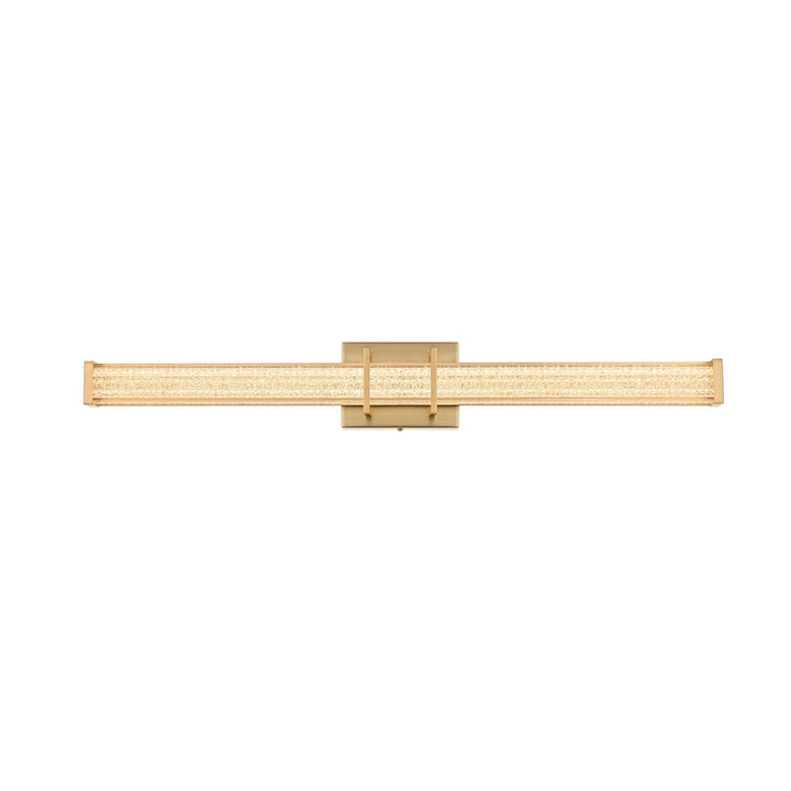31 Inch Led Wall Sconce In Satin Gold - View 3 - Joshua Marshal