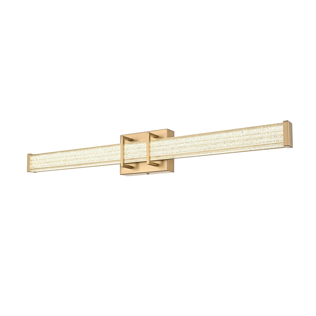 31 Inch Led Wall Sconce In Satin Gold - View 4 - Joshua Marshal