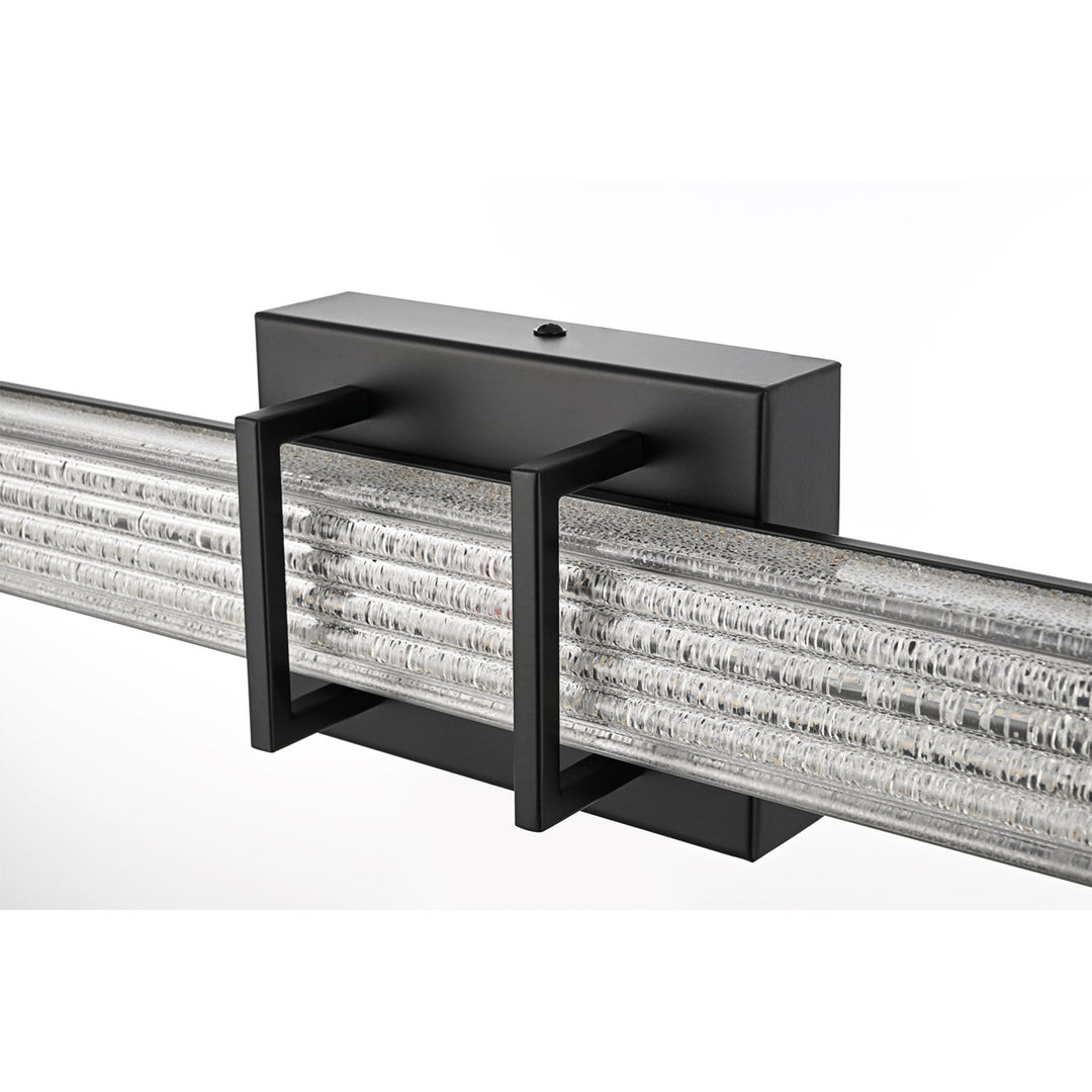 36 Inch Led Wall Sconce In Black - View 5 - Joshua Marshal