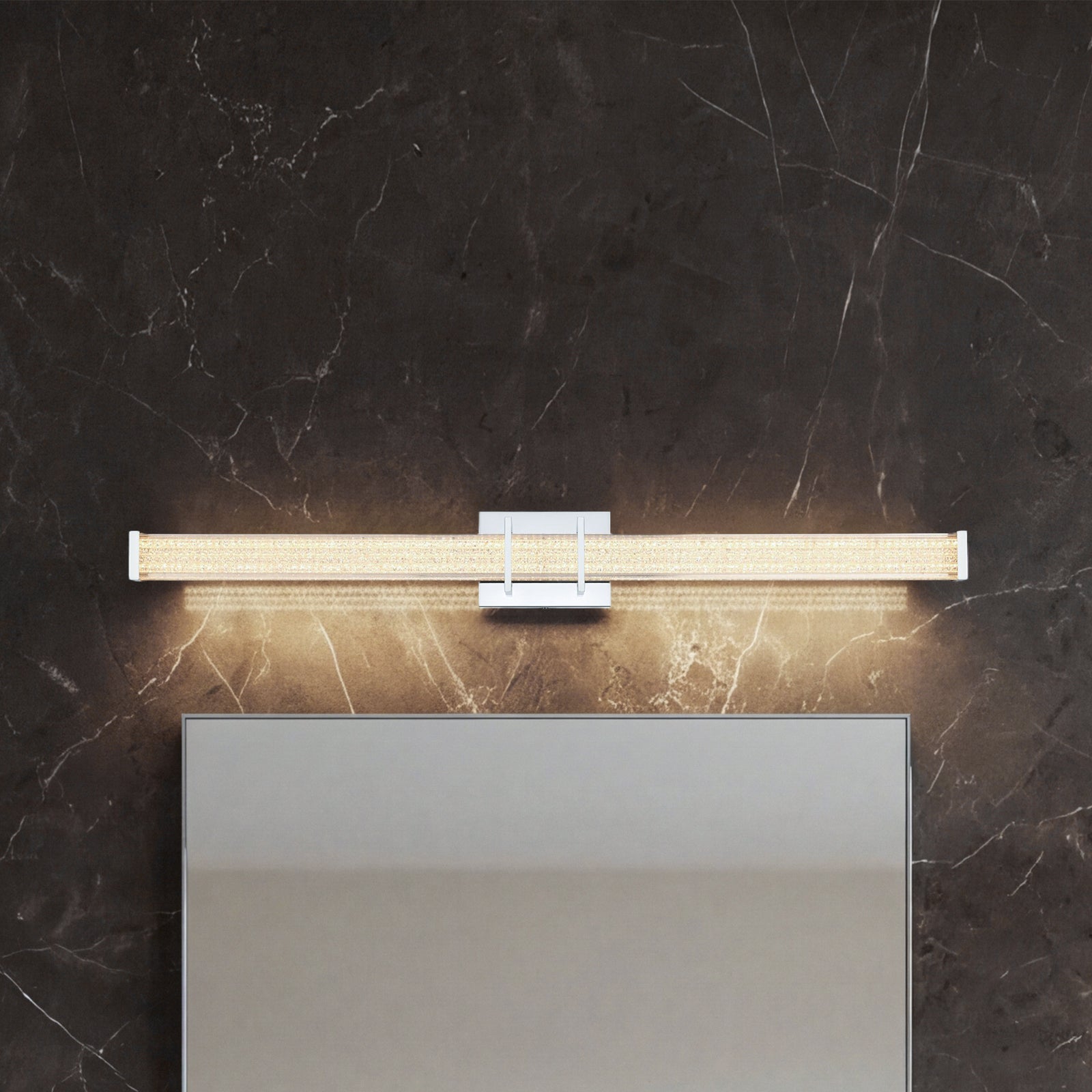 36 Inch Led Wall Sconce In Chrome Chrome Finish - LIGHTING by Joshua Marshal