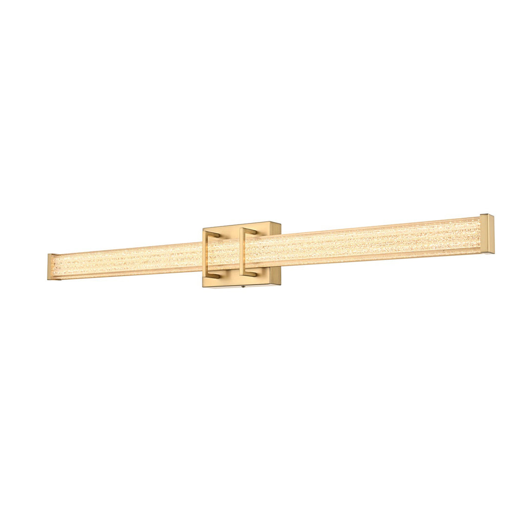 36 Inch Led Wall Sconce In Satin Gold - View 3 - Joshua Marshal