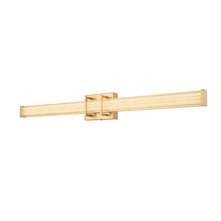 36 Inch Led Wall Sconce In Satin Gold - View 3 - Joshua Marshal