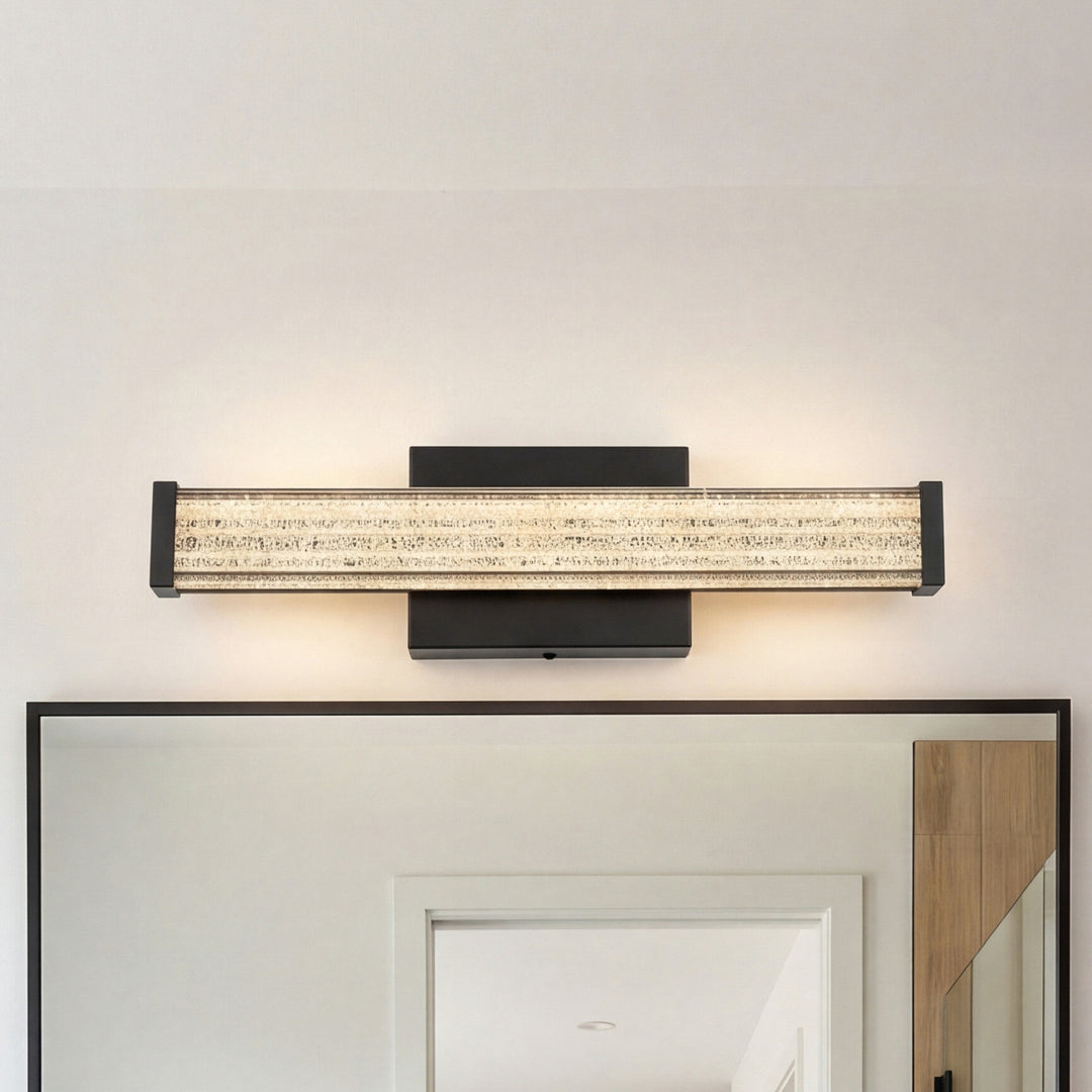 16 Inch Led Wall Sconce In Black Black Finish - LIGHTING by Joshua Marshal