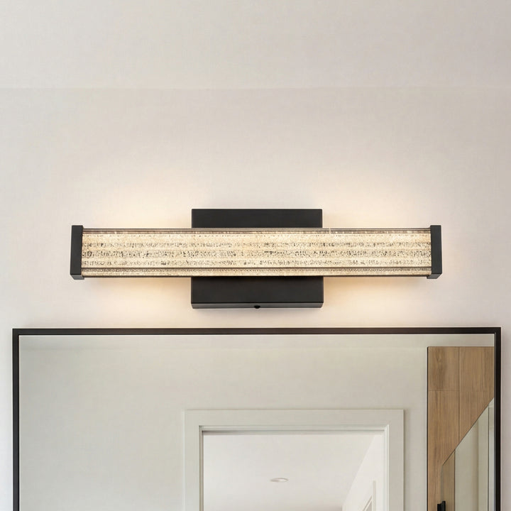 16 Inch Led Wall Sconce In Black Black Finish - LIGHTING by Joshua Marshal