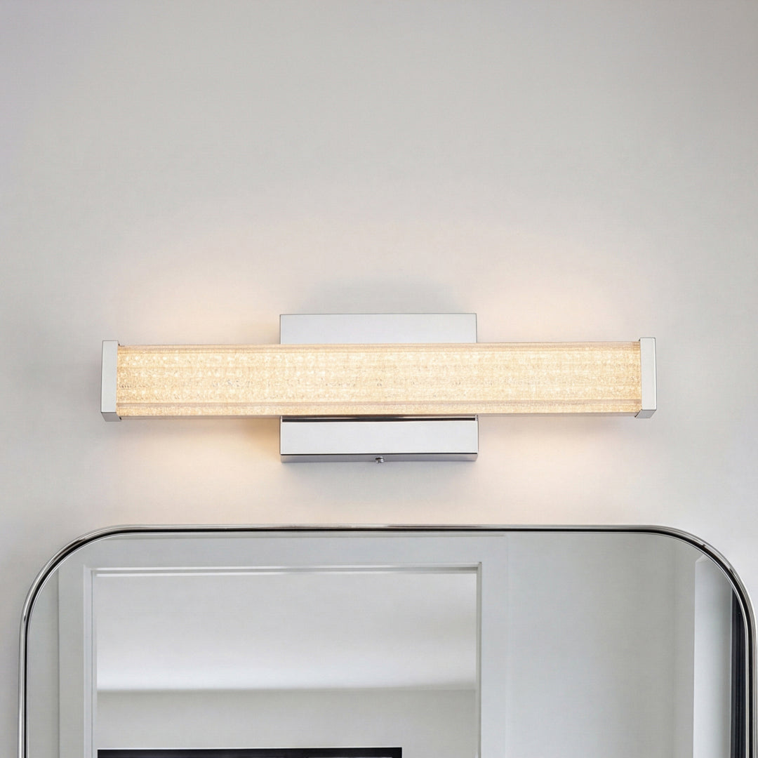 16 Inch Led Wall Sconce In Chrome Chrome Finish - LIGHTING by Joshua Marshal