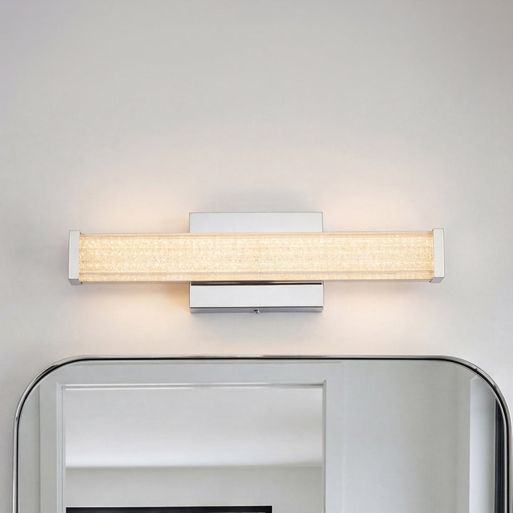 16 Inch Led Wall Sconce In Chrome Chrome Finish - LIGHTING by Joshua Marshal