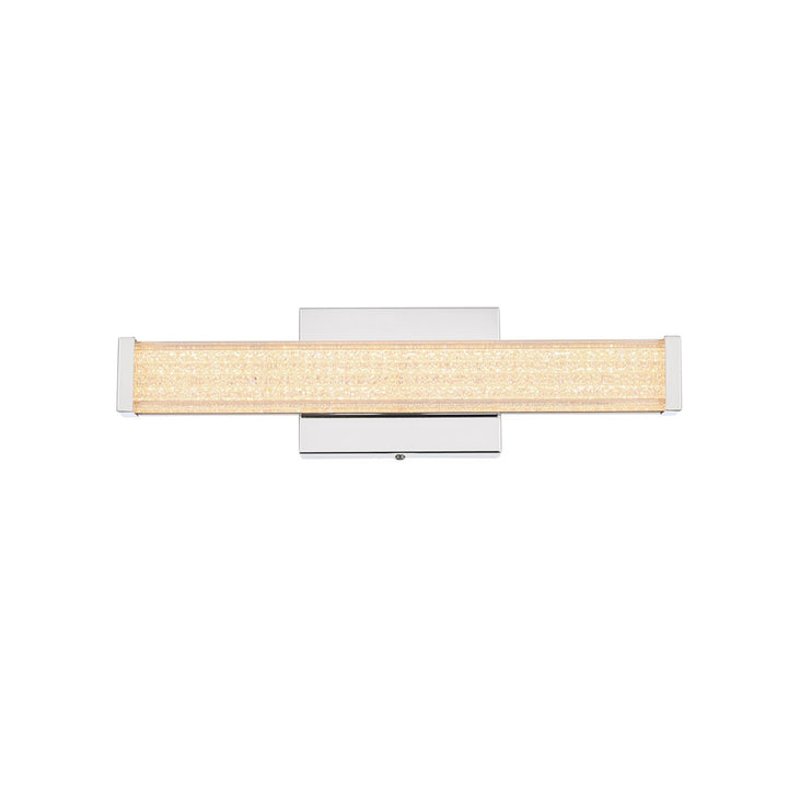 16 Inch Led Wall Sconce In Chrome - View 3 - Joshua Marshal