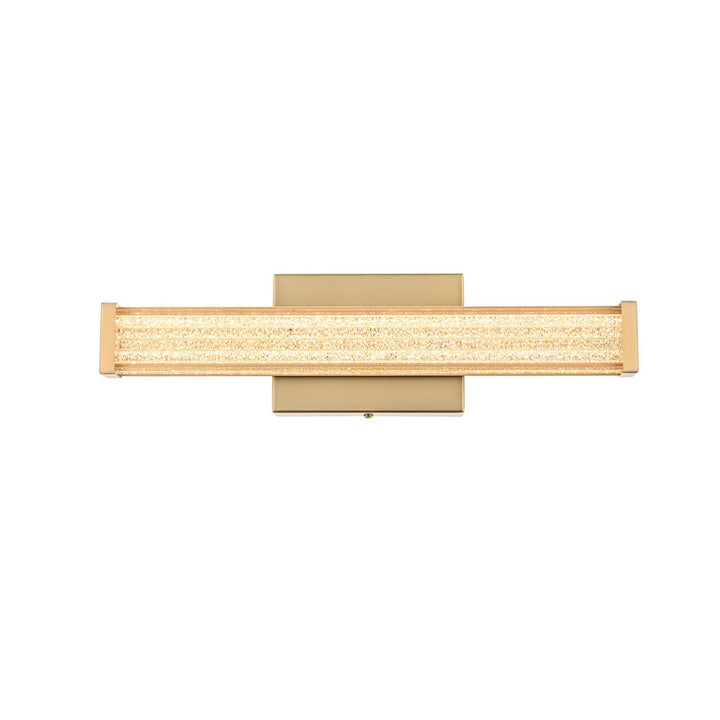 16 Inch Led Wall Sconce In Satin Gold - View 3 - Joshua Marshal